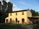 Typical Tuscan architecture in travertine stone